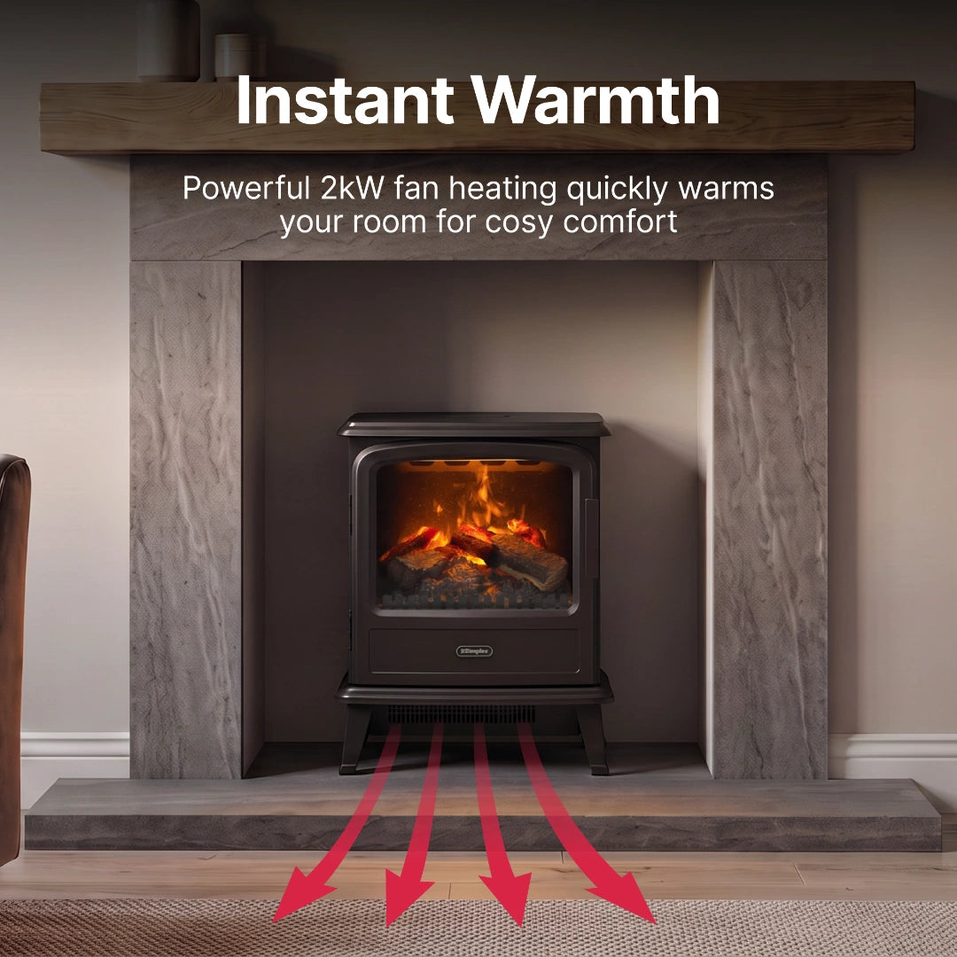 Dimplex Evandale Black Optimyst Electric Stove