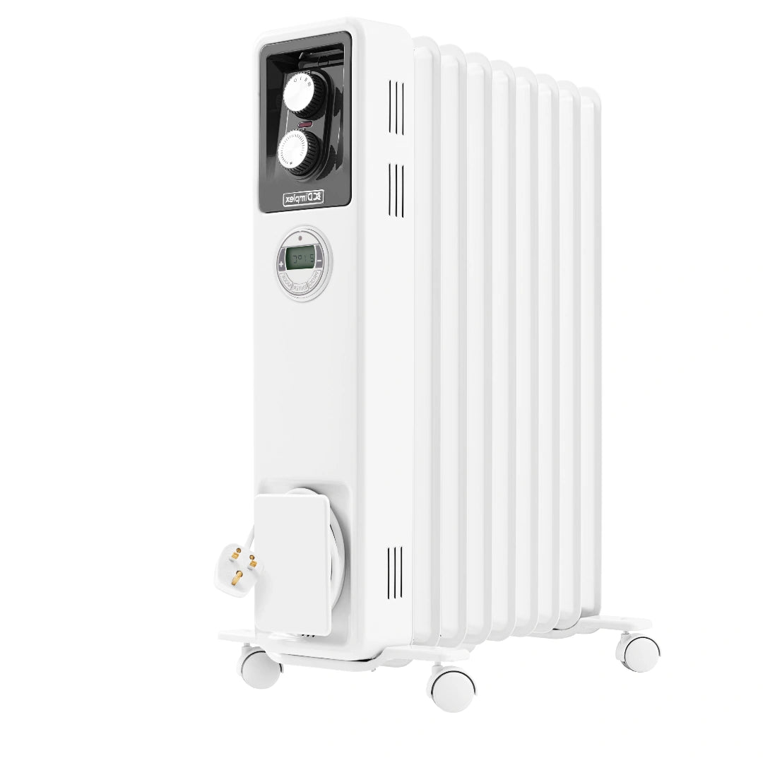 Dimplex ECR 2kW Oil Free Radiator With Digital Timer - White