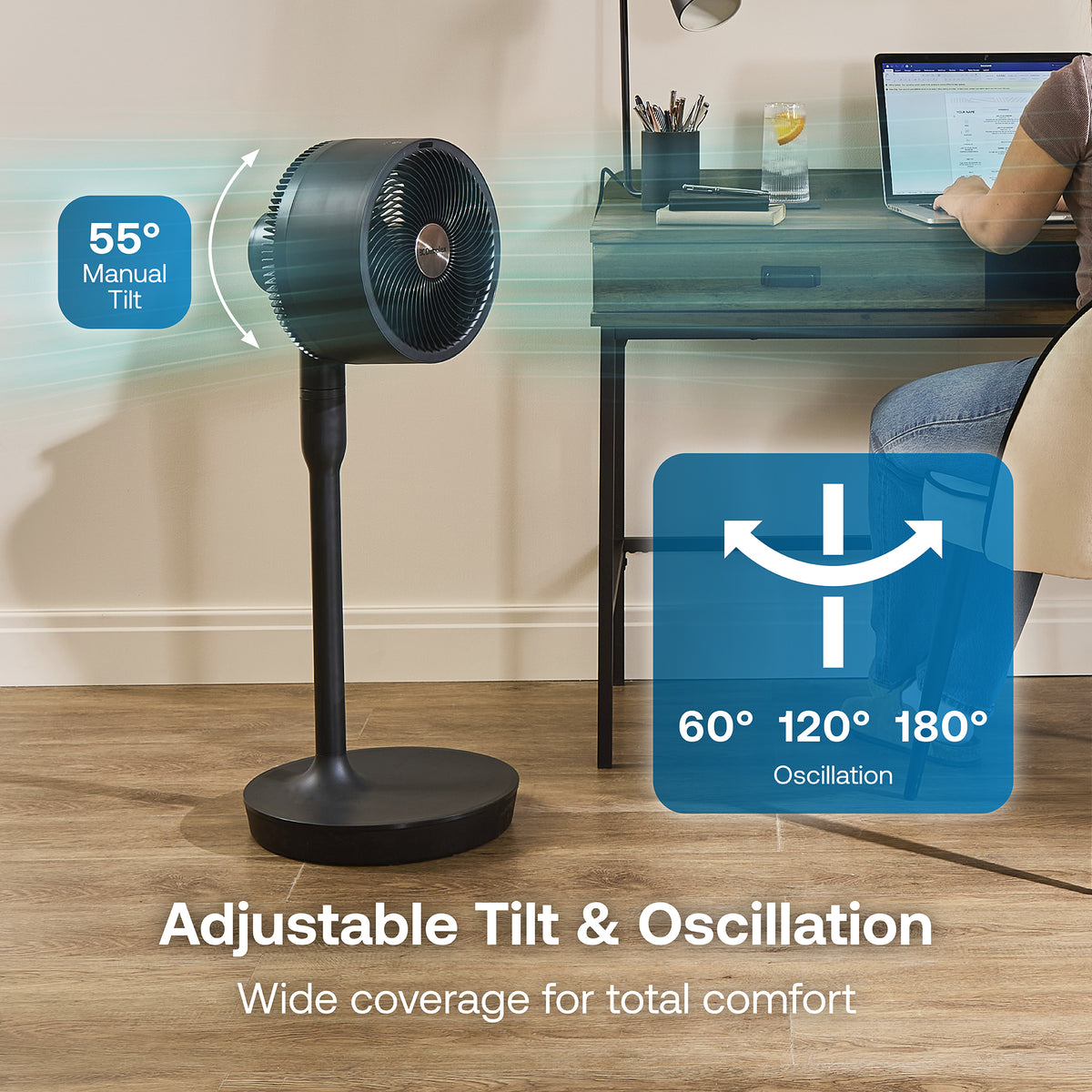 DUOCOOL Smart Cordless 2-In-1 Fan