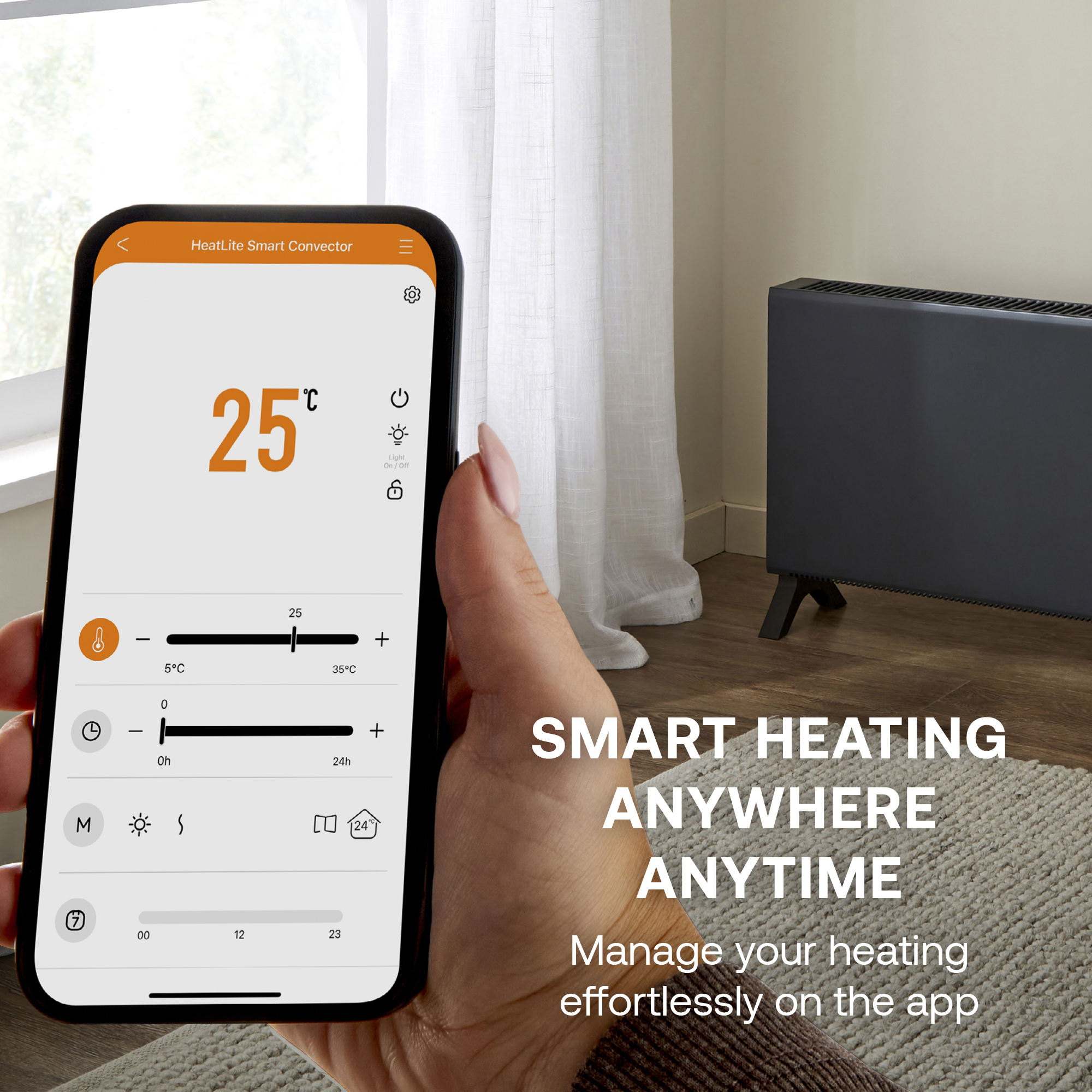 HeatLite 2kW Convector Heater Smart