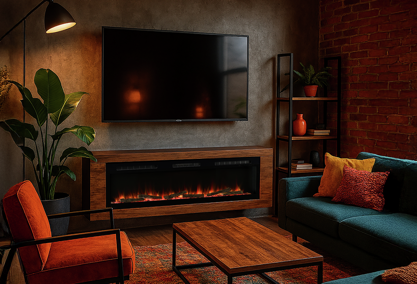 Sense 60 Optiflame Media Wall Fire
