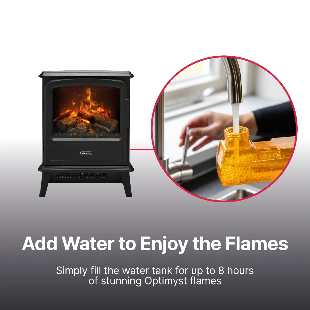 Dimplex Evandale Black Optimyst Electric Stove