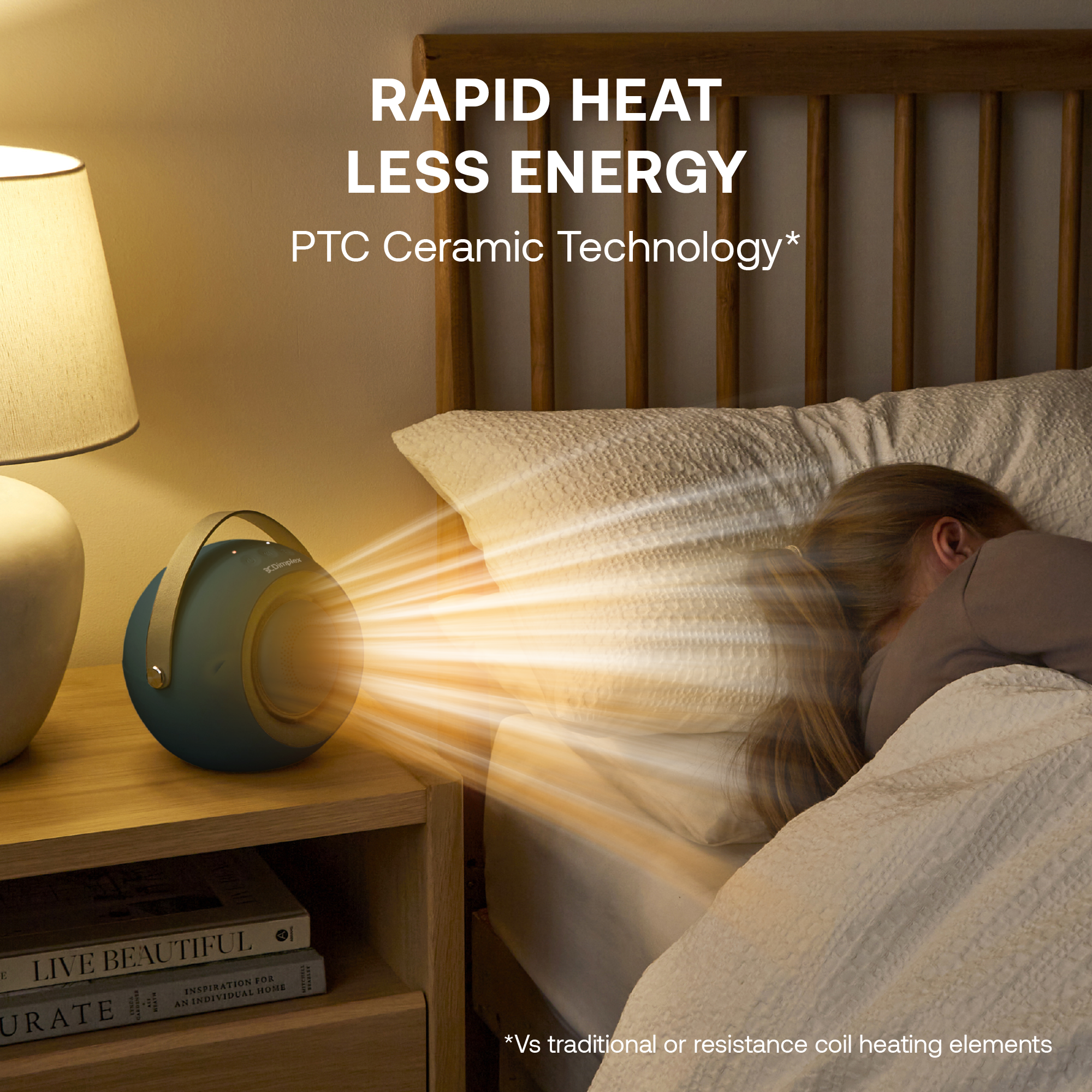 Desk Friend Fan Heater Navy
