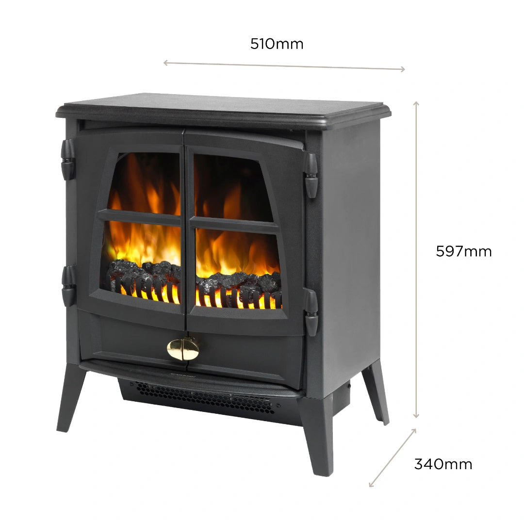 Jazz Noir Optiflame Electric Stove