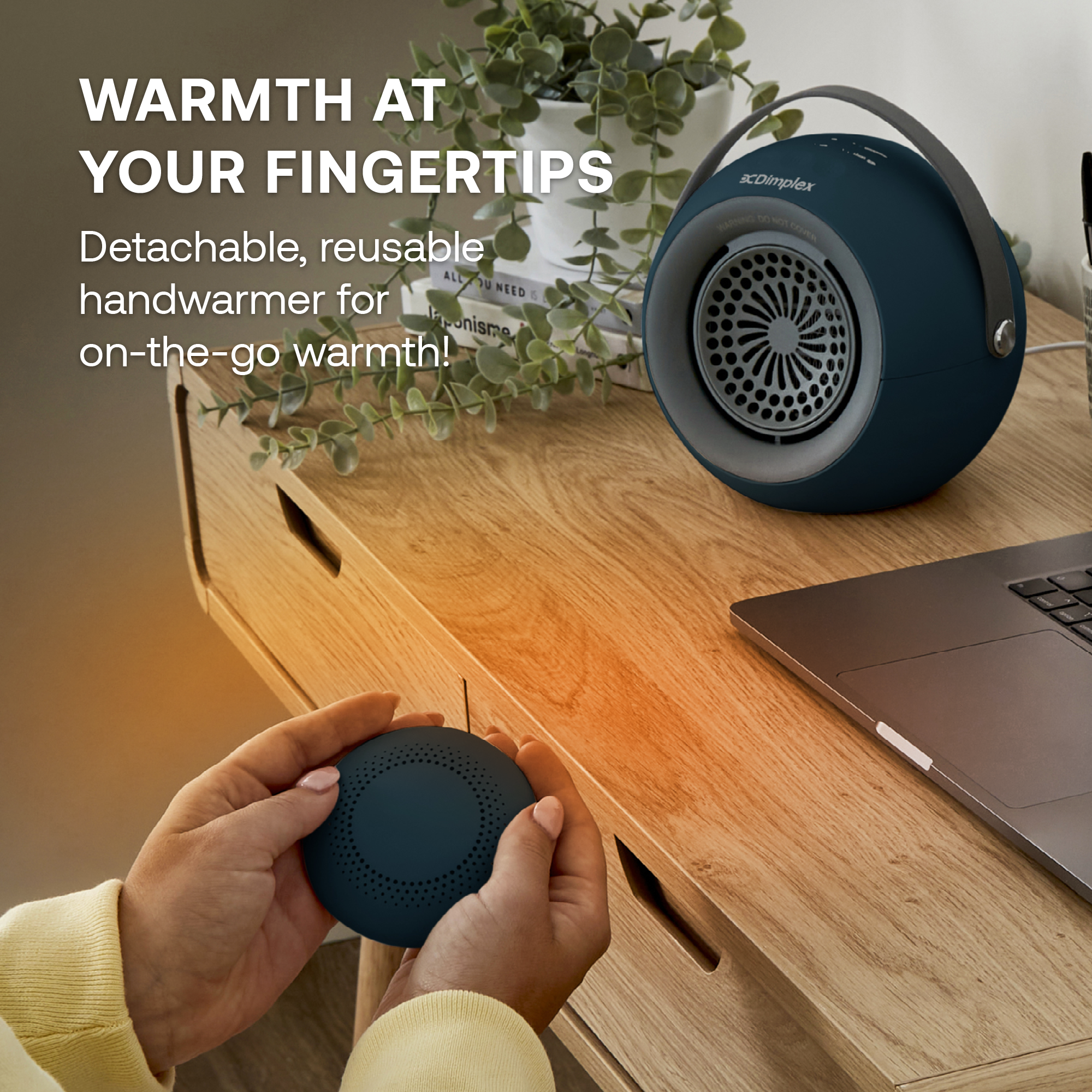 Desk Friend Fan Heater Navy
