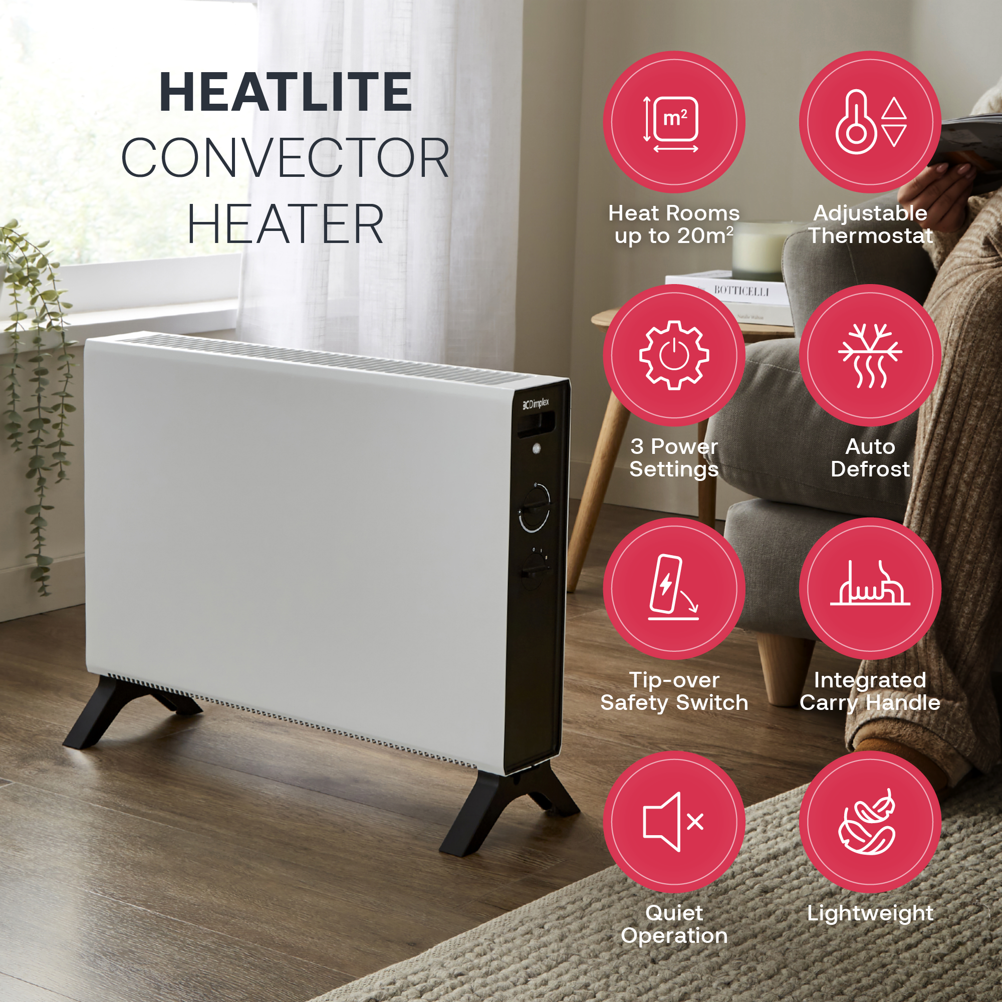 HeatLite 2kW Convector Heater