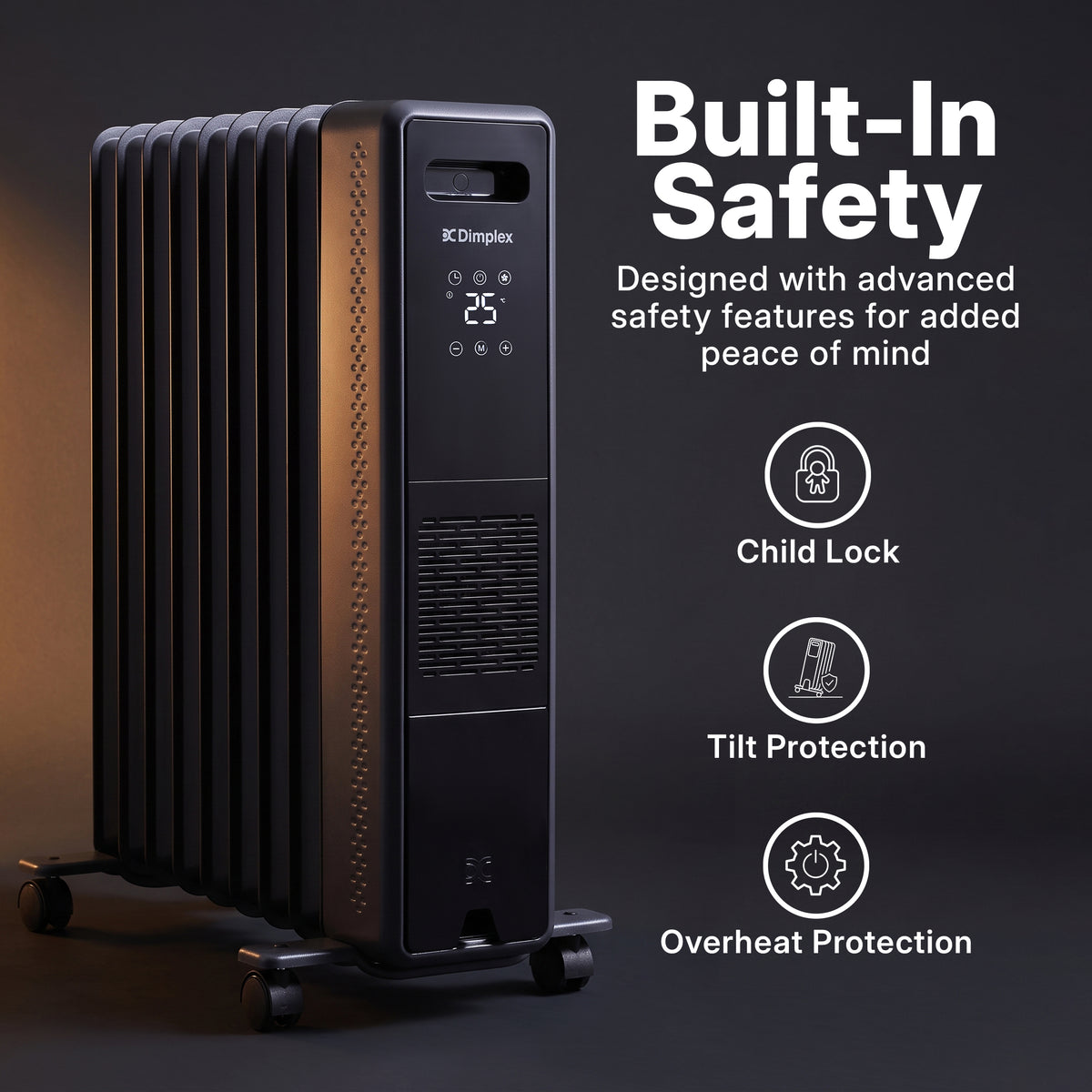 Eco Edge Portable Electric Radiator - 2.4Kw