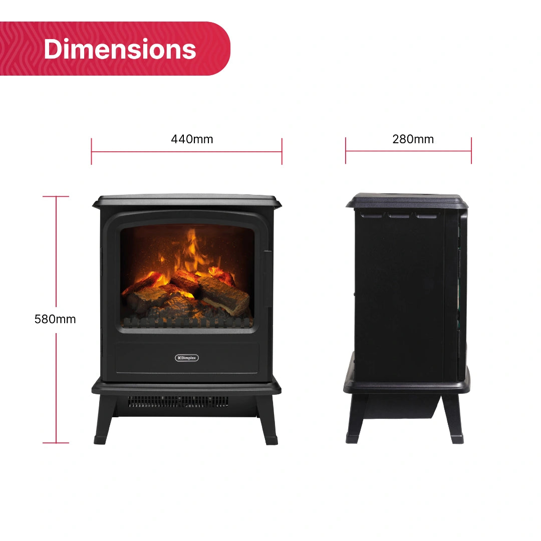 Dimplex Evandale Black Optimyst Electric Stove