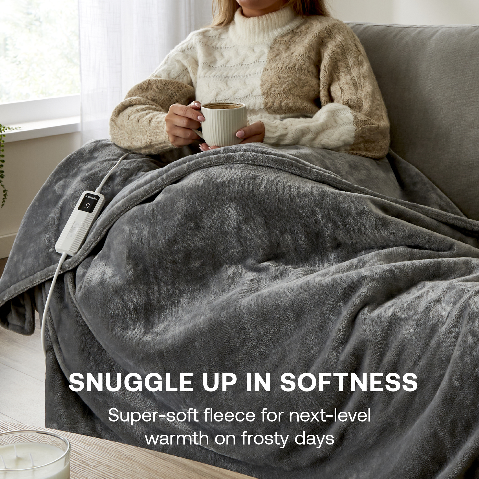 DXHTG Super Cosy  Throw - Grey