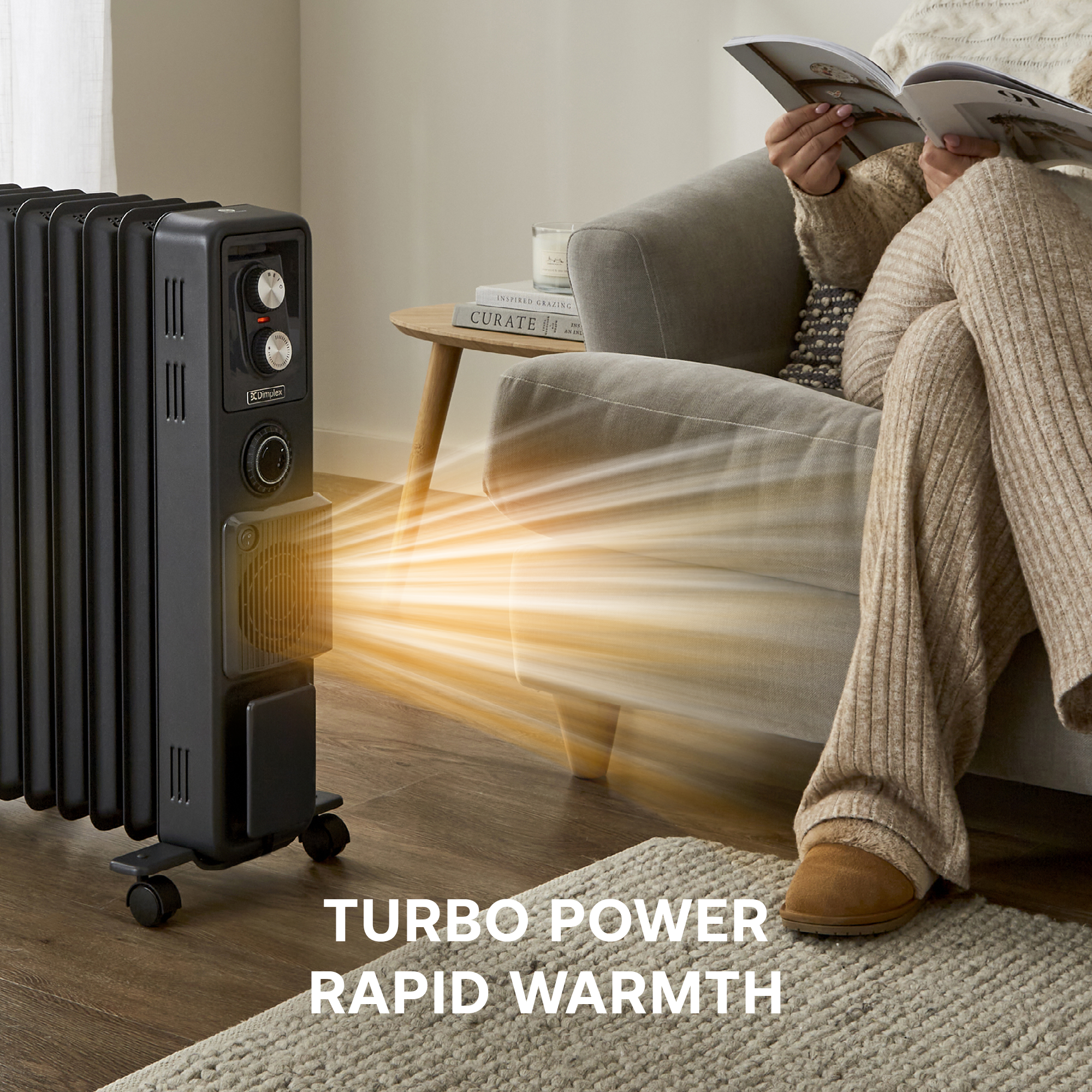 ECR 2.4kW Oil Free Radiator
