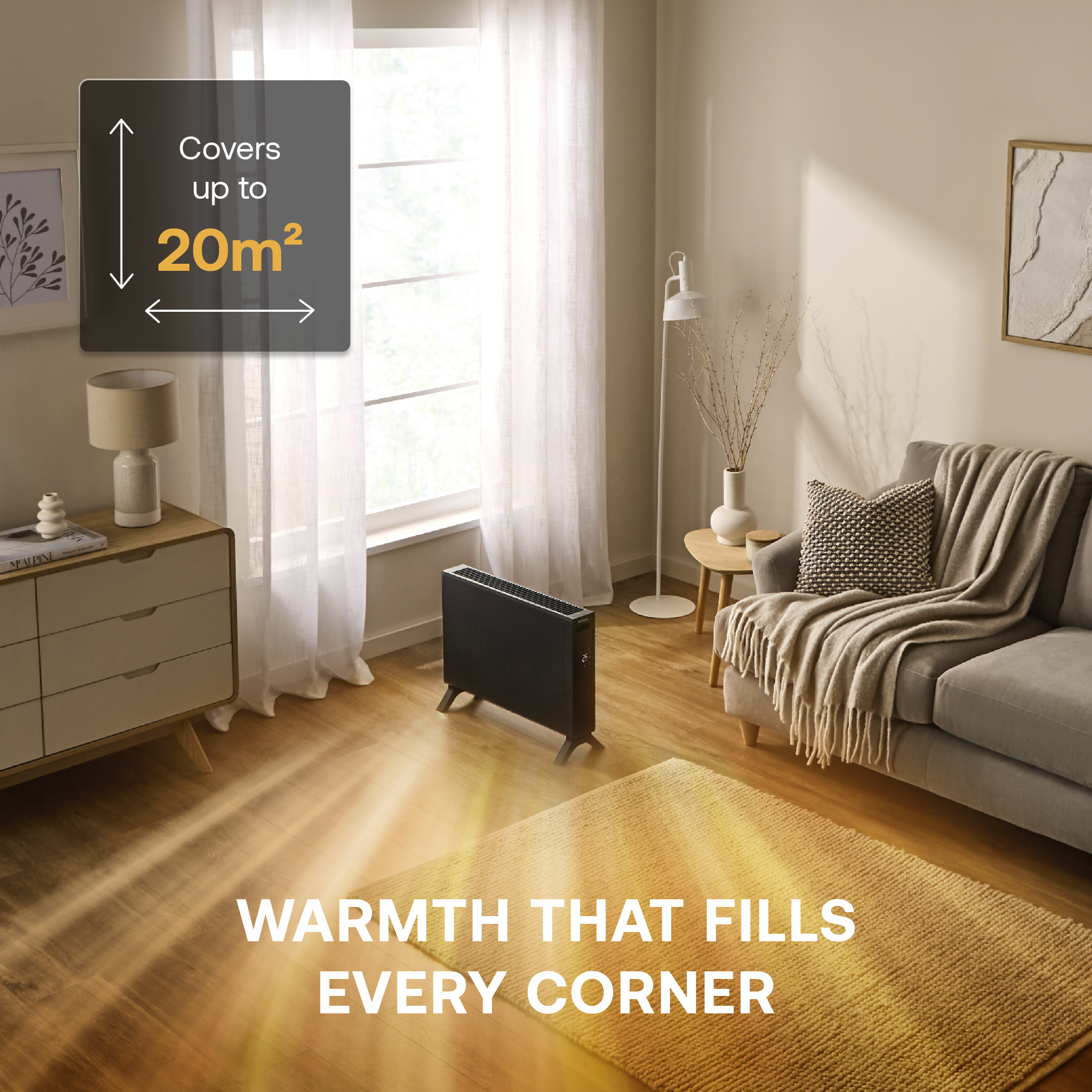 HeatLite 2kW Convector Heater Smart