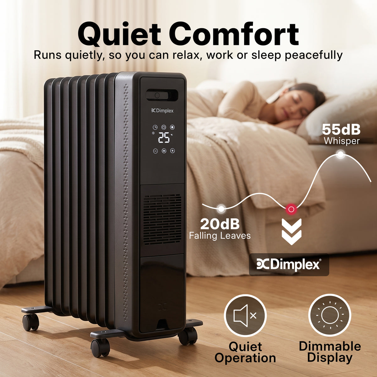 Eco Edge Portable Electric Radiator - 2.4Kw