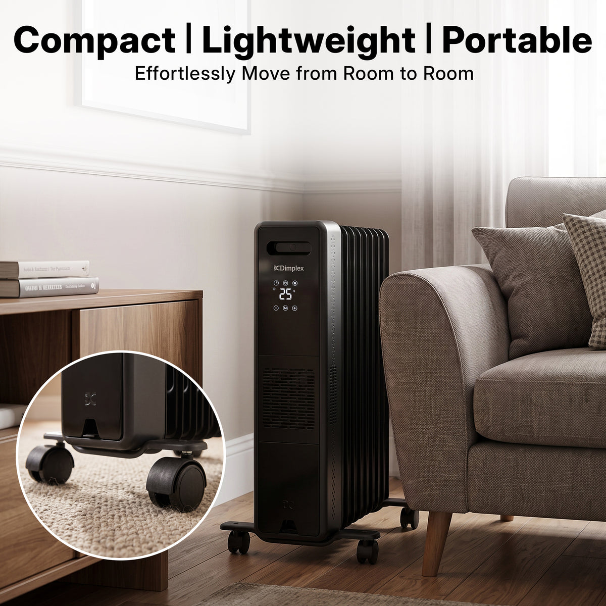 Eco Edge Portable Electric Radiator - 2.4Kw