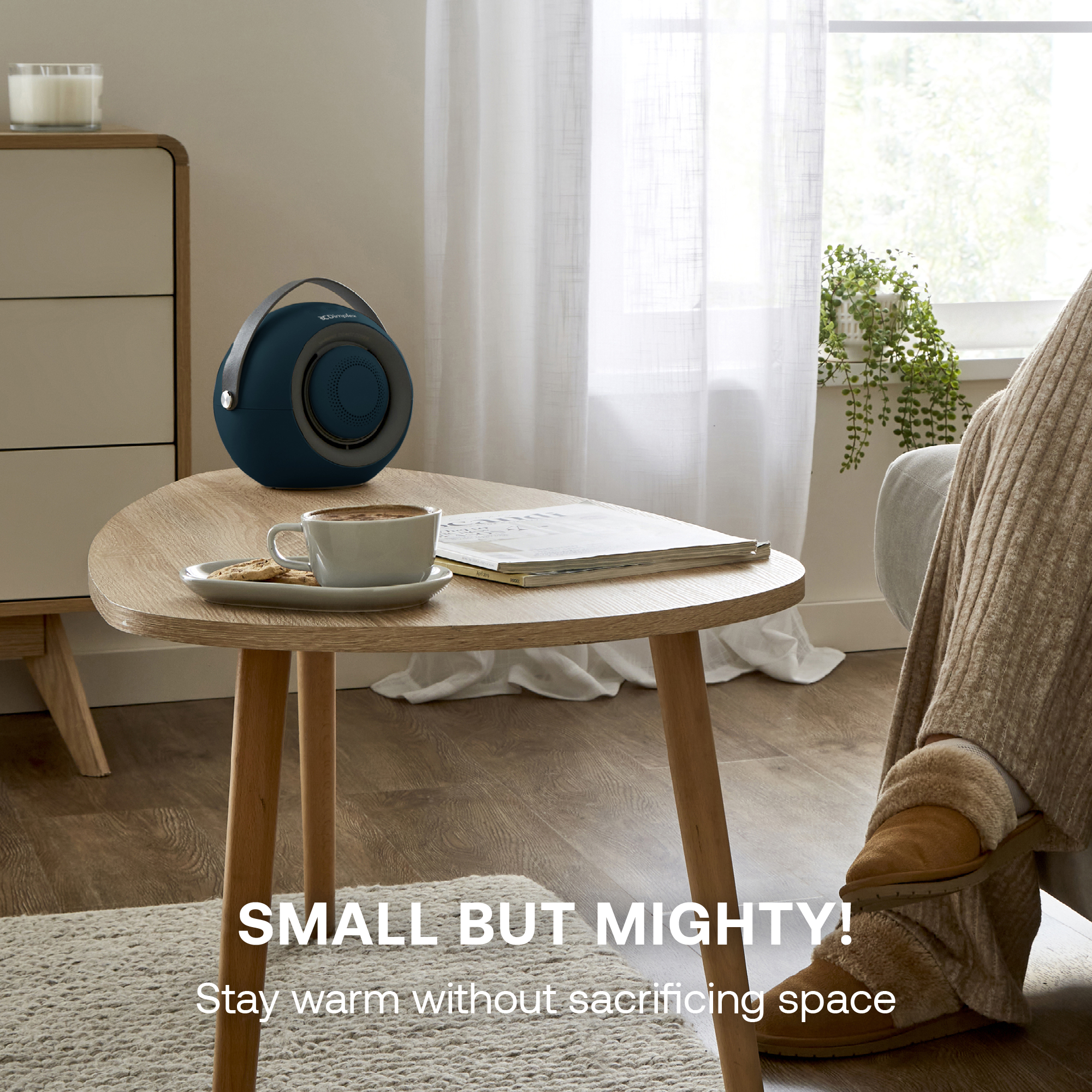 Desk Friend Fan Heater Navy