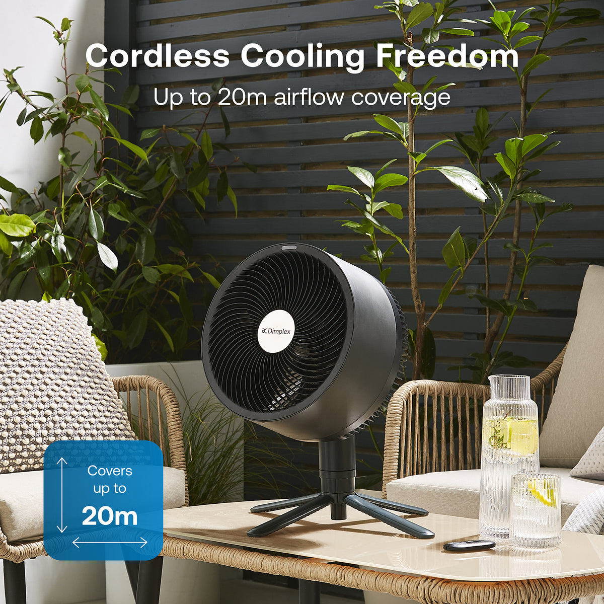 DUOCOOL Smart Cordless 2-In-1 Fan