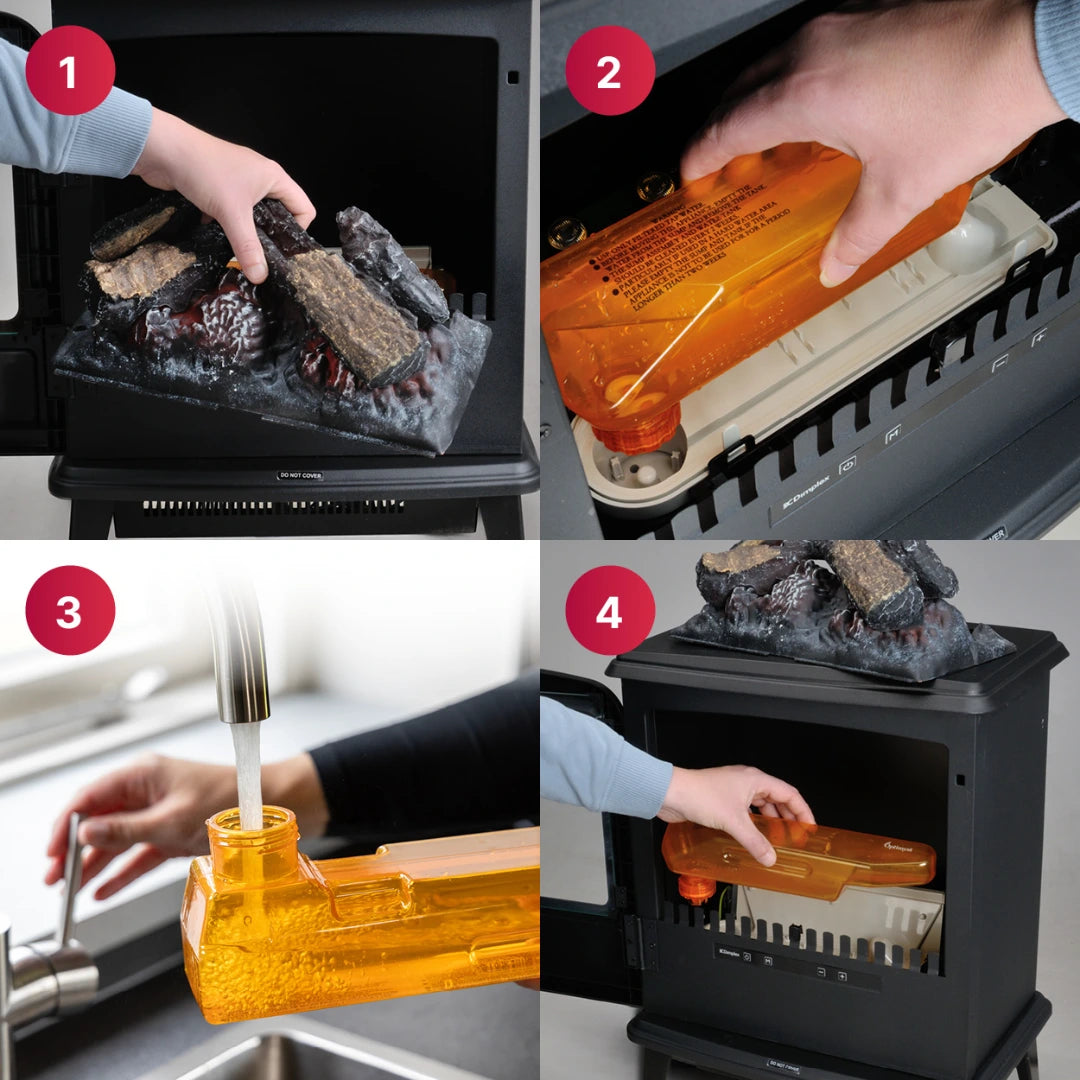Dimplex  Evandale Black Optimyst Electric Stove