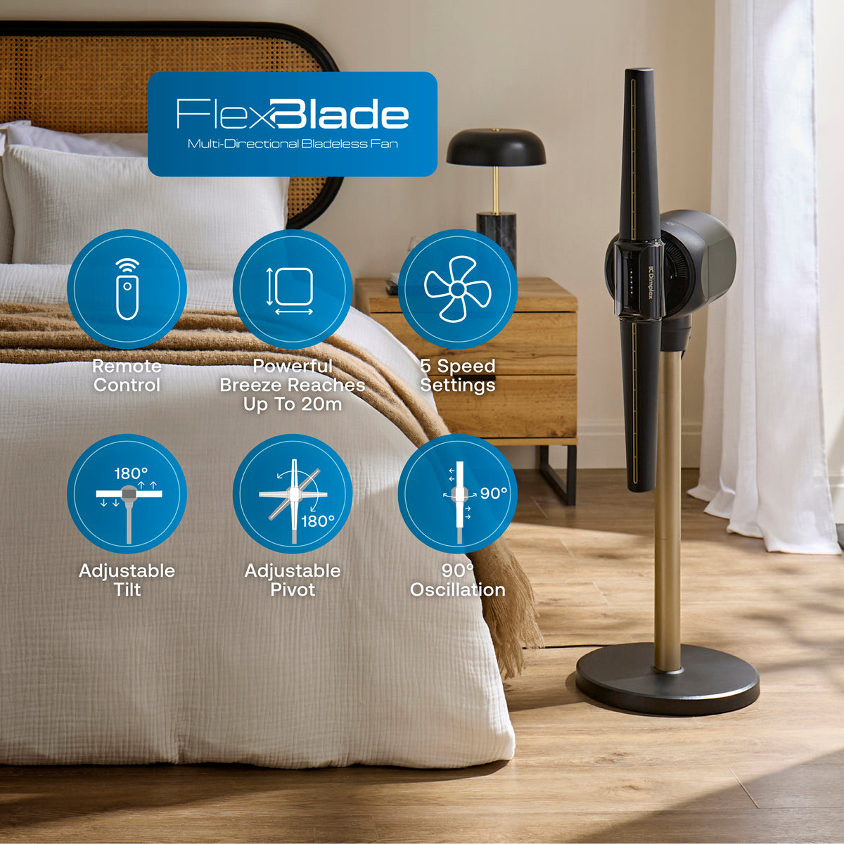 FLEXBLADE Multi-directional Bladeless Fan