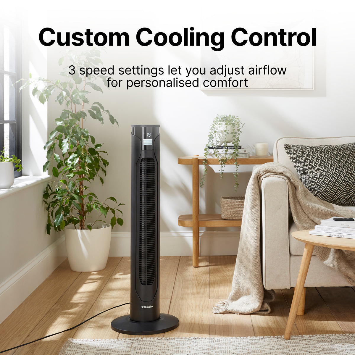 Dimplex Anthracite Tower Fan