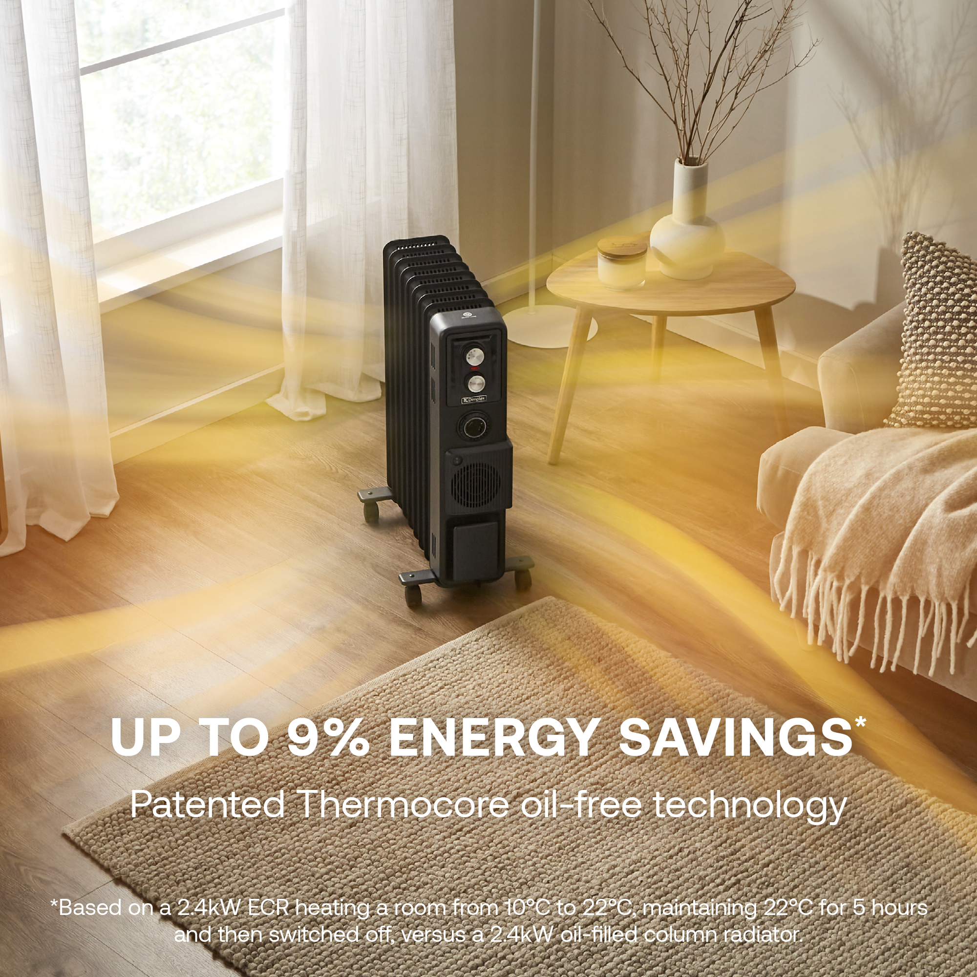 ECR 2.4kW Oil Free Radiator