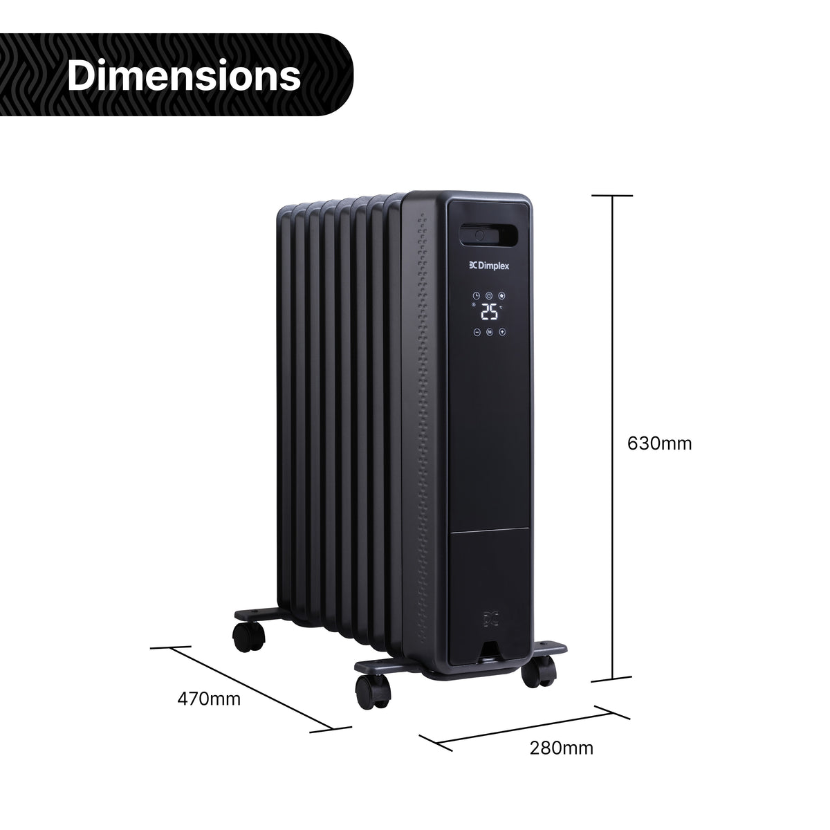 Eco Edge Portable Electric Radiator - 2Kw