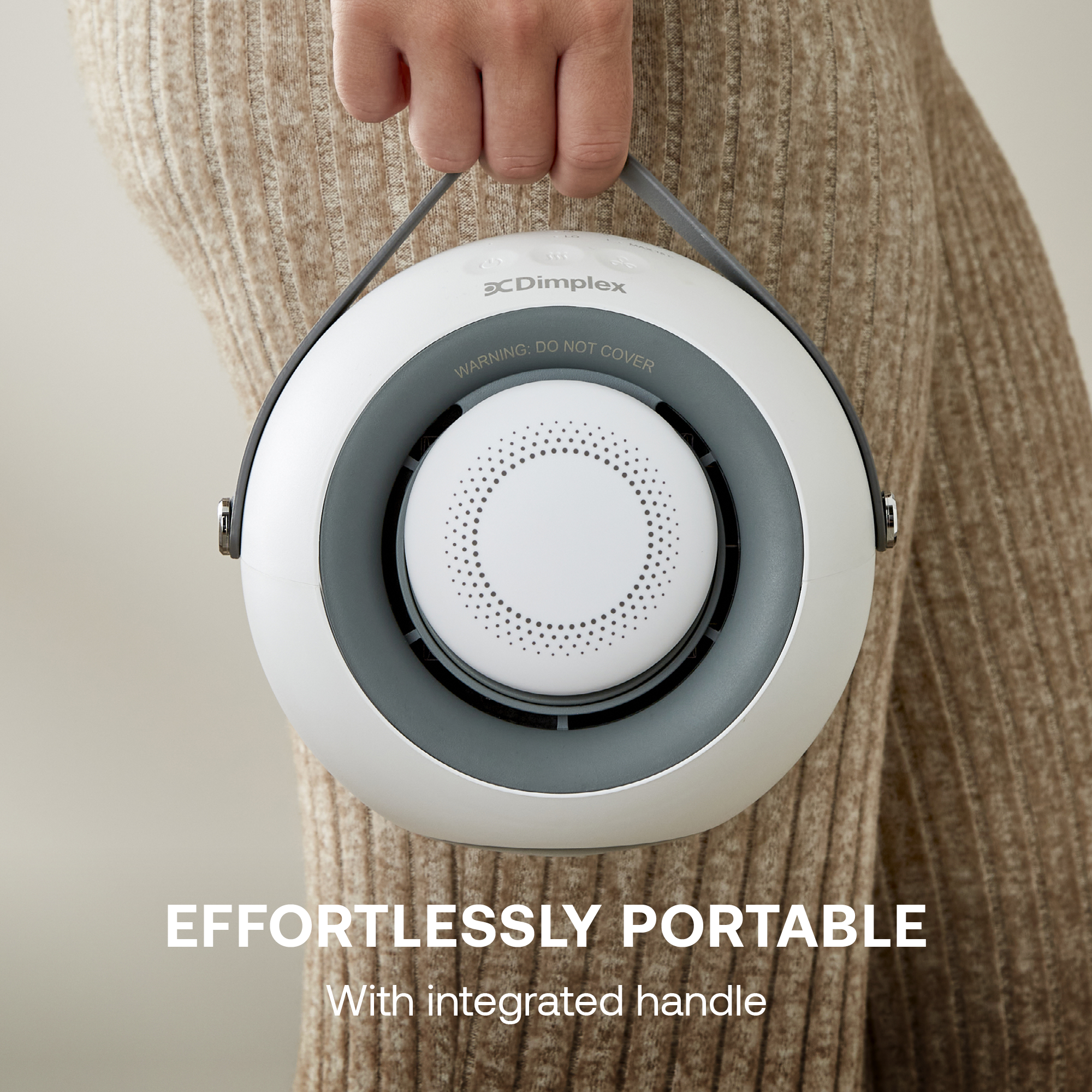 Desk Friend Fan Heater White