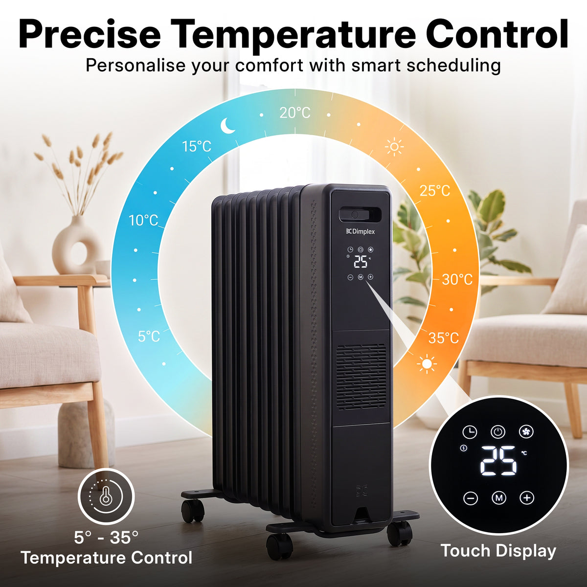 Eco Edge Portable Electric Radiator - 2.4Kw