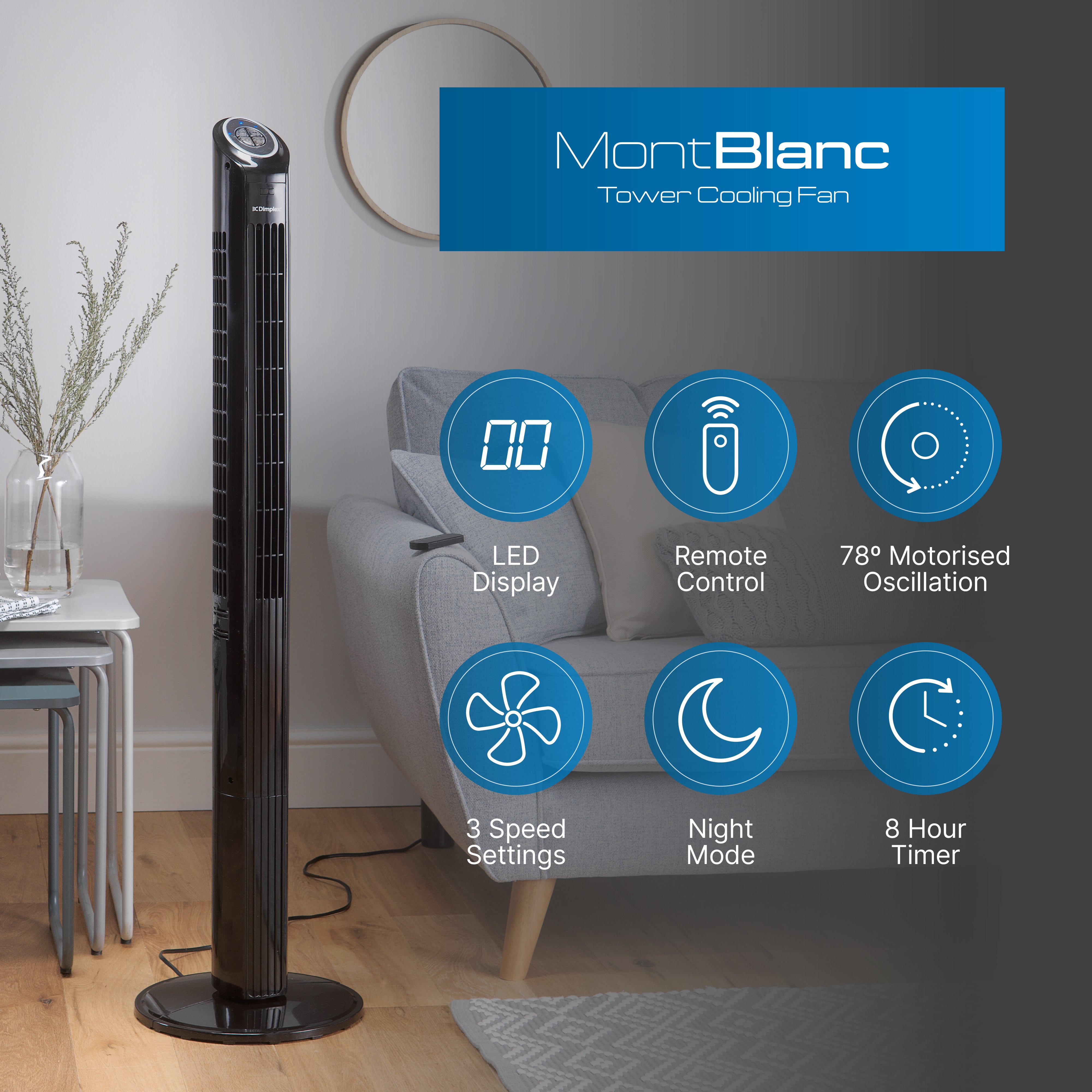 Mont Blanc Tower Fan